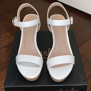 Charles by Charles David white wedge sandal